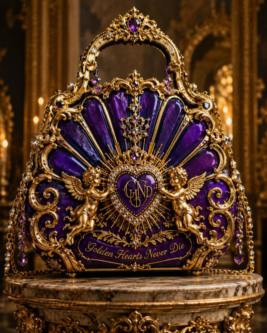Luxury Bag Golden Hearts Never Die