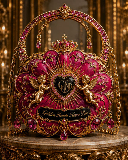 Luxury Bag Golden Hearts Never Die