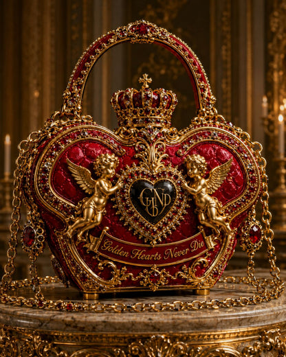 Luxury Bag Golden Hearts Never Die