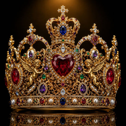 Queen Crown Gold & Diamond
