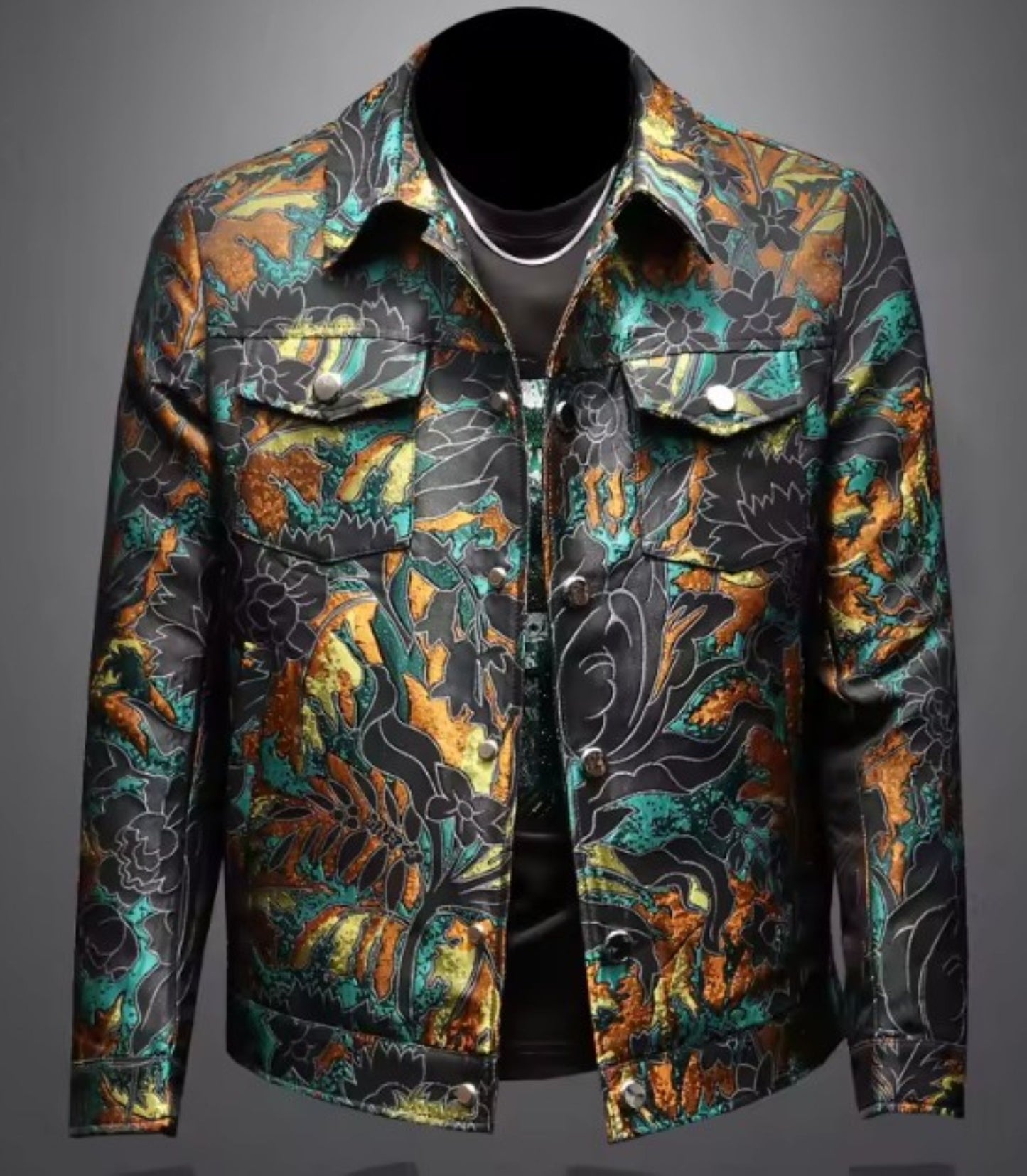 Aesthetic Flower Print Jacket