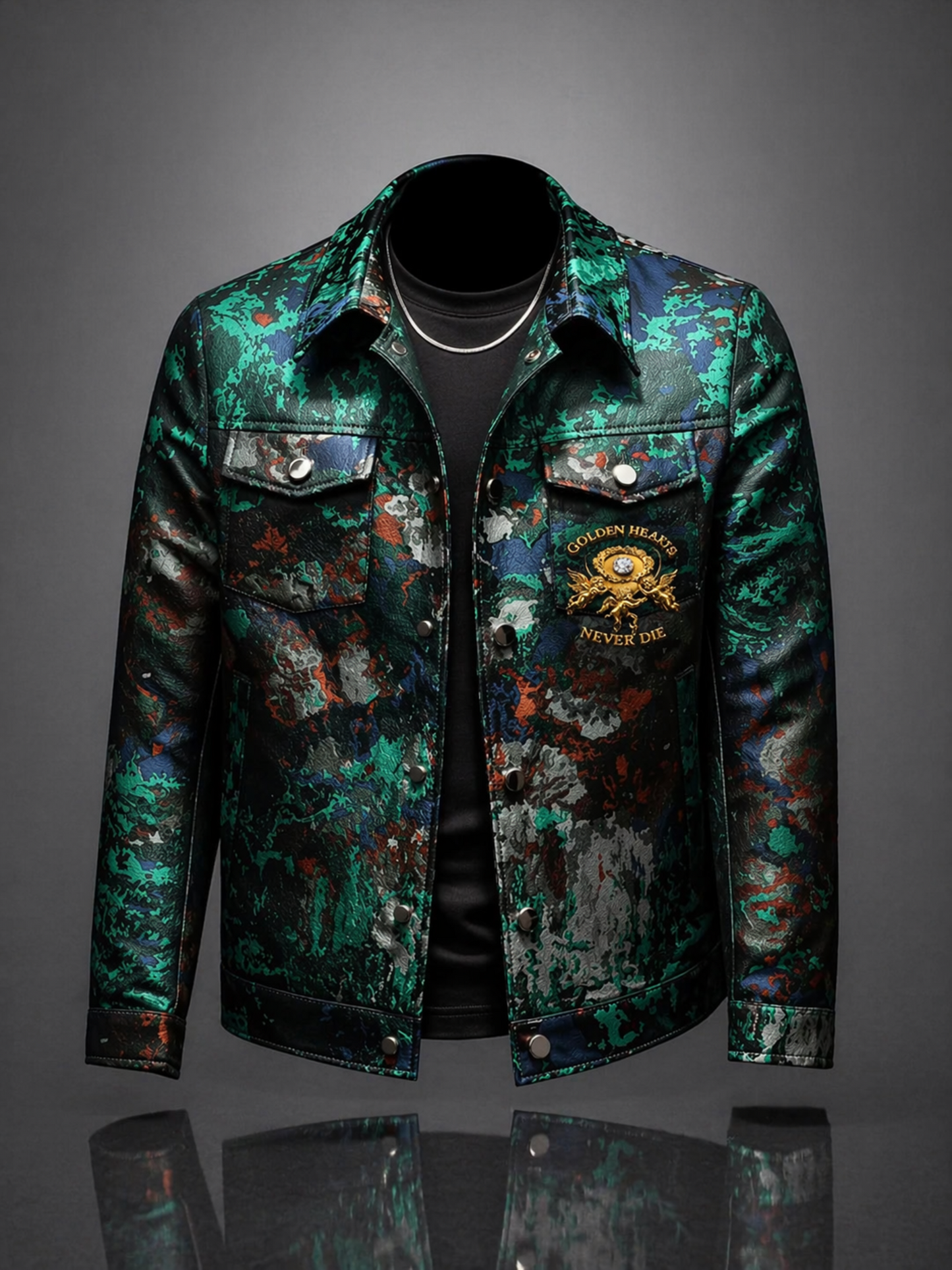 Golden Hearts Never Die - Aesthetic Print Jacket