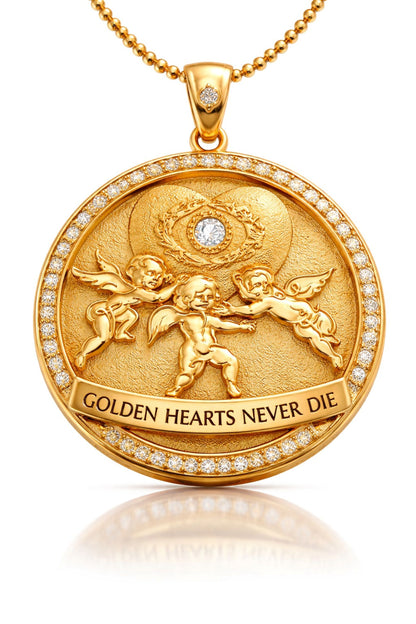 Golden Hearts Never Die - Gold Necklace
